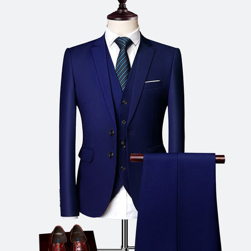 Adrián Traje para Hombre de 3 Piezas – Slim Fit Elegante y Transpirable para Bodas