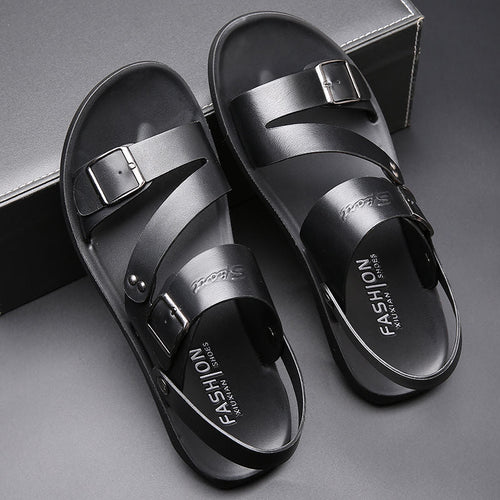 Antonio Sandalias de Cuero para Hombre – Sandalias Elegantes Ajustables Verano