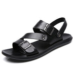 Antonio Sandales en cuir pour homme – Sandales élégantes réglables été