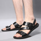 Antonio Sandales en cuir pour homme – Sandales élégantes réglables été