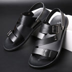 Antonio Sandales en cuir pour homme – Sandales élégantes réglables été
