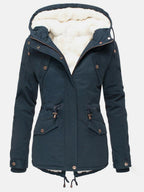 Claire Veste d'Hiver pour Femme – Manteau Imperméable Élégant avec Capuche