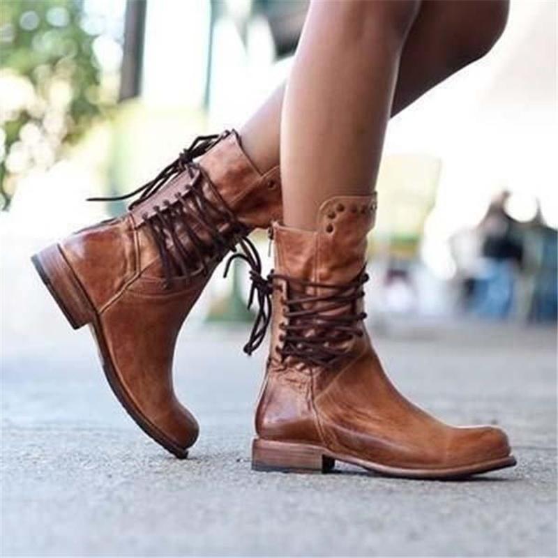 Daphne Botas de Cuero para Mujer – Botas Elegantes Chic Confort Premium