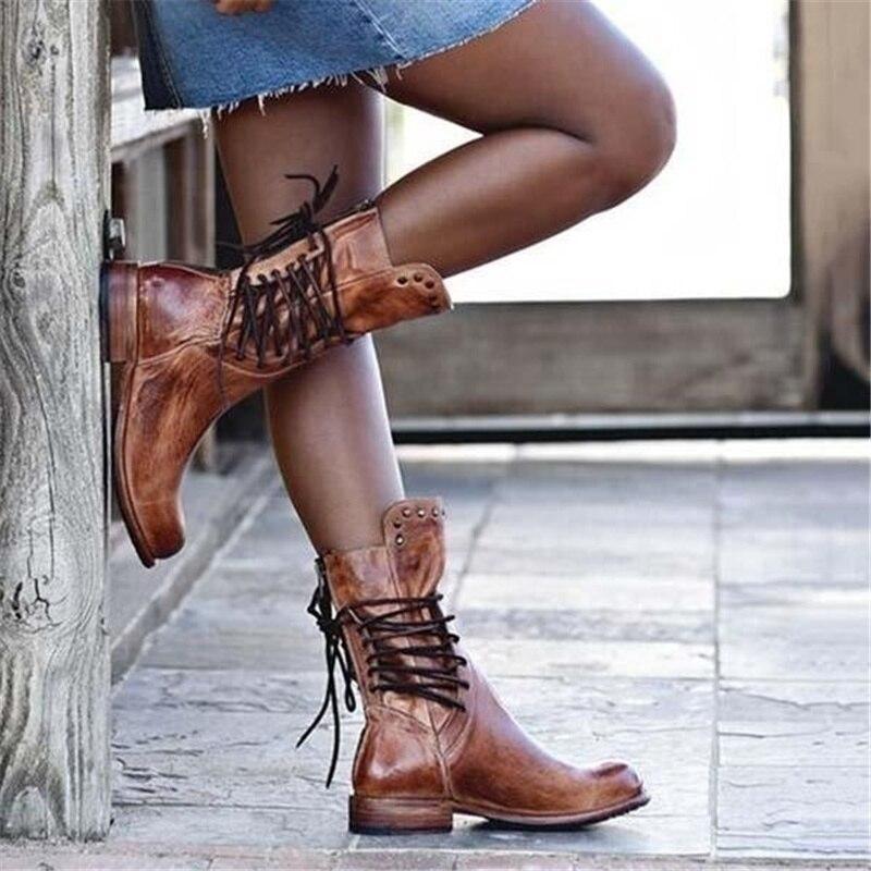 Daphne Botas de Cuero para Mujer – Botas Elegantes Chic Confort Premium
