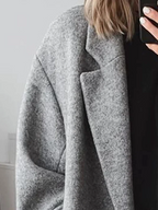 Celia Manteau Oversize en Laine pour Femme – Veste Élégante Chaude et Moderne