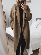Celia Manteau Oversize en Laine pour Femme – Veste Élégante Chaude et Moderne
