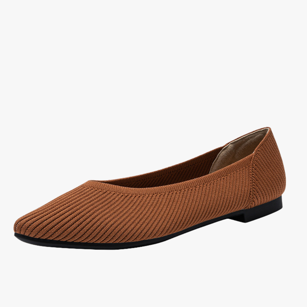 Faye Ballerine Knit da Donna – Scarpe Punta Stretta Comode Casual Chic
