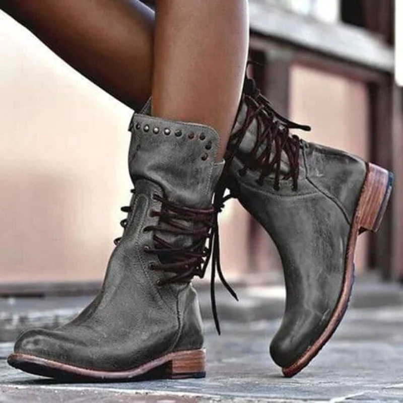Daphne Botas de Cuero para Mujer – Botas Elegantes Chic Confort Premium