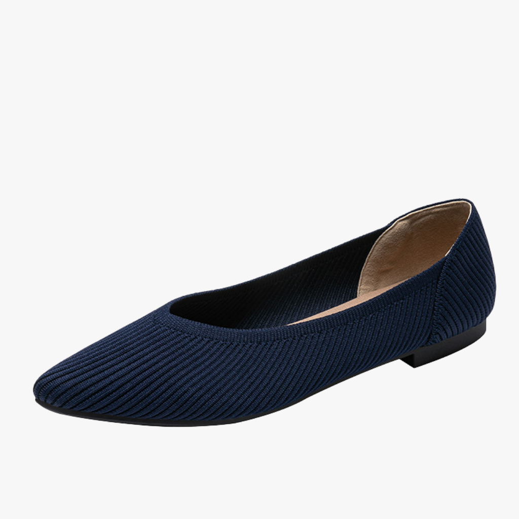 Faye Ballerine Knit da Donna – Scarpe Punta Stretta Comode Casual Chic