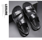 Antonio Sandales en cuir pour homme – Sandales élégantes réglables été