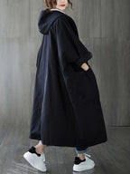 Camila Trench pour femme – Manteau long élégant avec capuche pour les jours de pluie