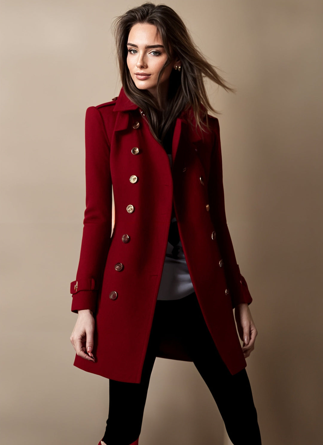 Josephine Abrigo Elegante para Mujer – Abrigo Clásico Chic Sofisticado Invierno