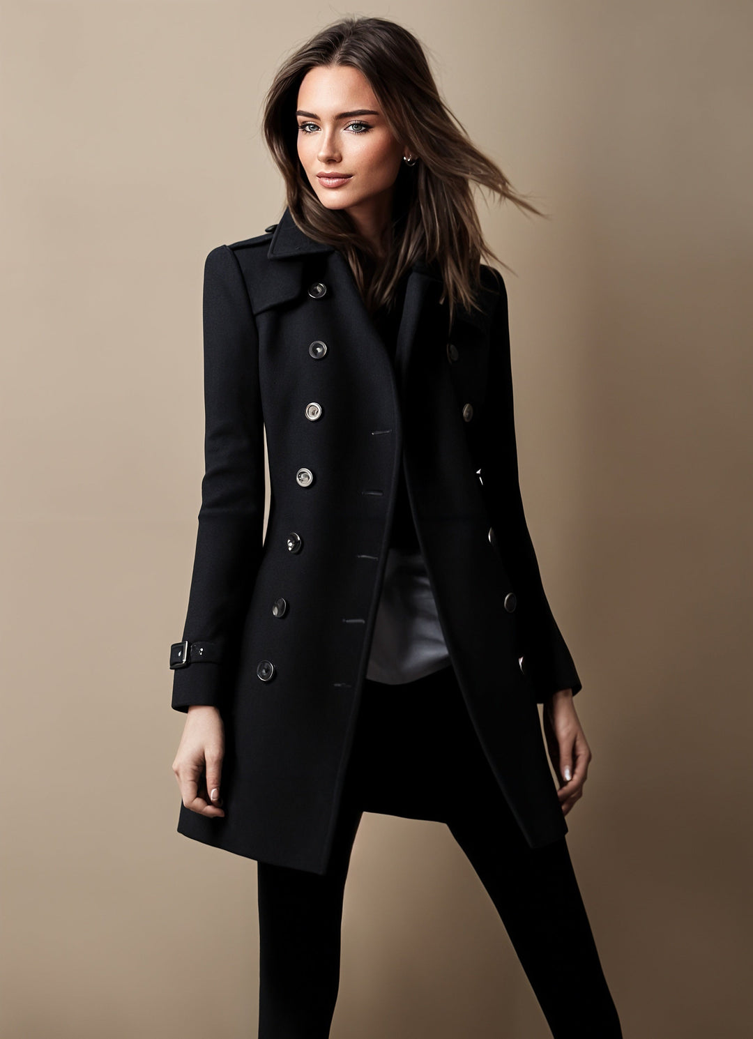 Josephine Abrigo Elegante para Mujer – Abrigo Clásico Chic Sofisticado Invierno
