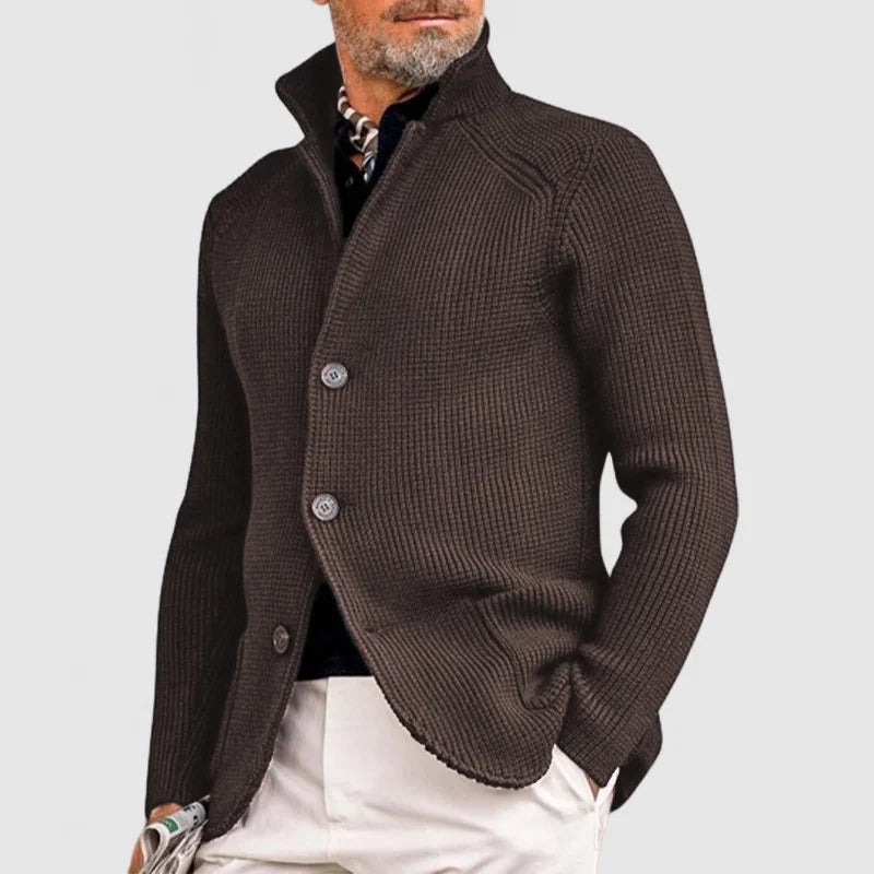 André Cárdigan de Punto para Hombre – Chaleco de Lana Elegante Casual Chic