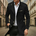 Rey Trench-coat pour Homme – Gabardine Imperméable Élégante à Double Boutonnage