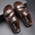 Antonio Sandales en cuir pour homme – Sandales élégantes réglables été