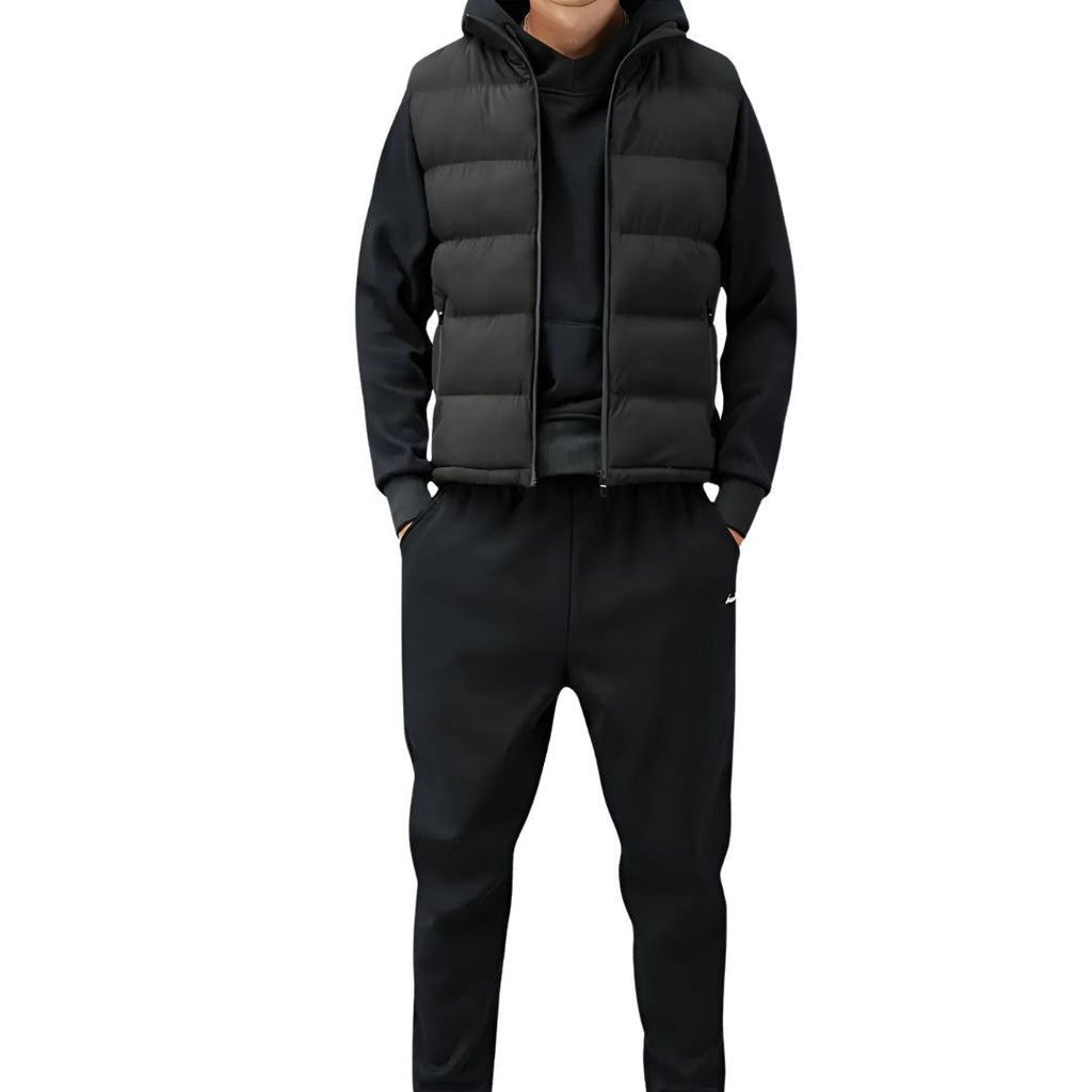 Ethan Gilet homme – Gilet matelassé imperméable et léger avec col montant
