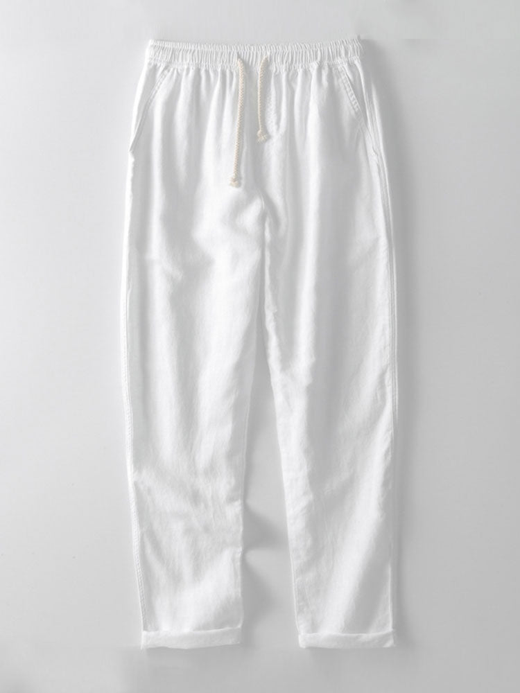 Richard Ensemble d'été pour homme – Ensemble élégant chemise et pantalon en lin