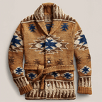 Arman cardigan jacquard pour homme – veste en maille western élégante