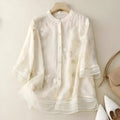 Emily Blouse fleurie pour femme – Blouse élégante romantique décontractée chic