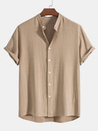 Richard Ensemble d'été pour homme – Ensemble élégant chemise et pantalon en lin