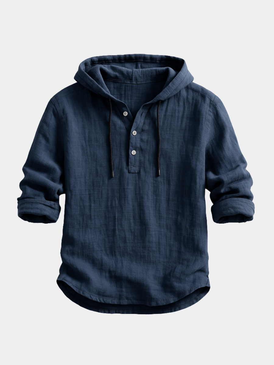 Marc Chemise à Capuche pour Homme – Chemise Décontractée Chic Coton Moderne