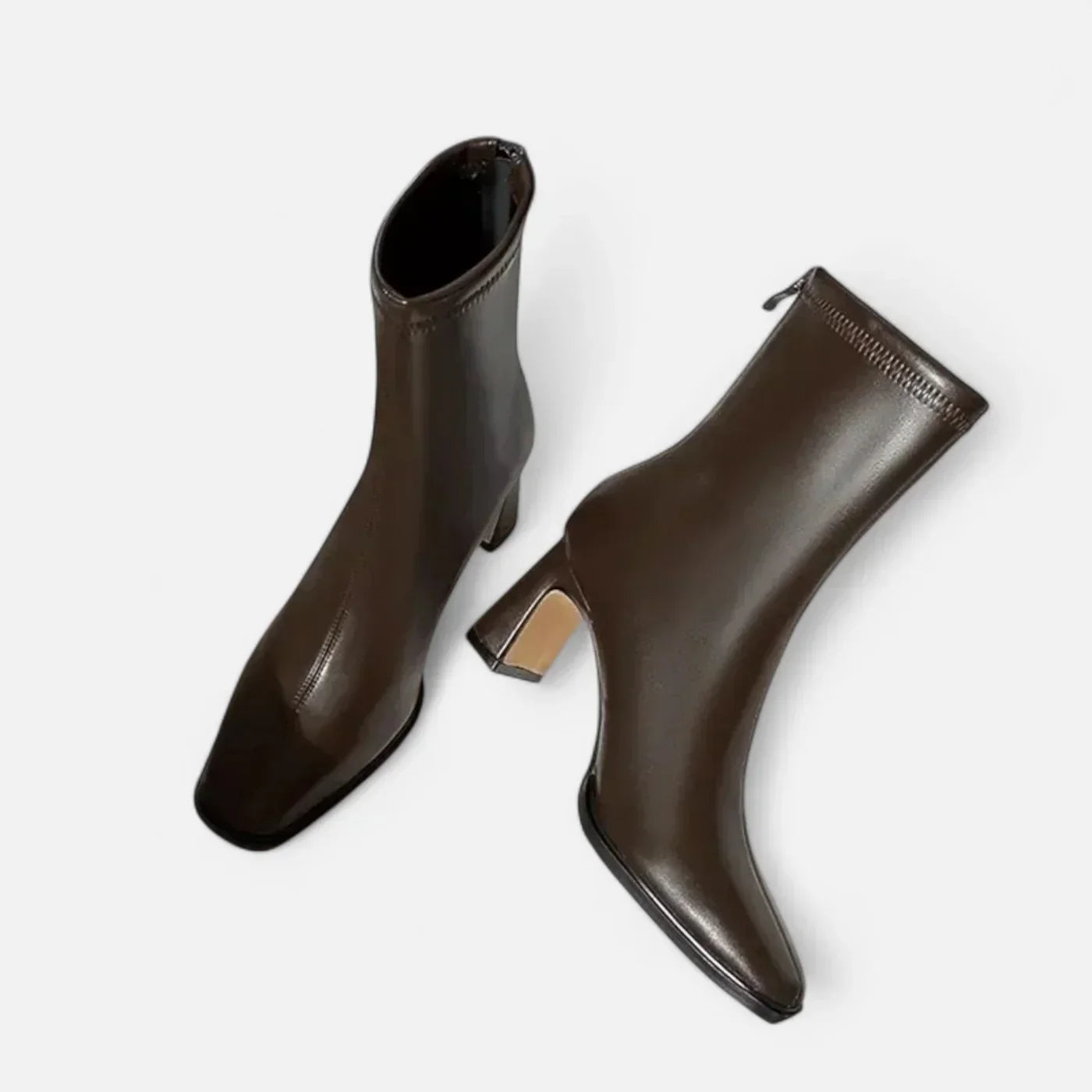 Madison Botines para Mujer – Botas Vintage Punta Cuadrada Invierno Chic