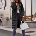 Evie Abrigo Largo Acolchado para Mujer – Chaqueta Invierno Elegante con Capucha