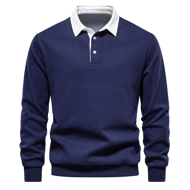 Hugo Polo en jersey pour homme – Pull élégant à manches longues respirant