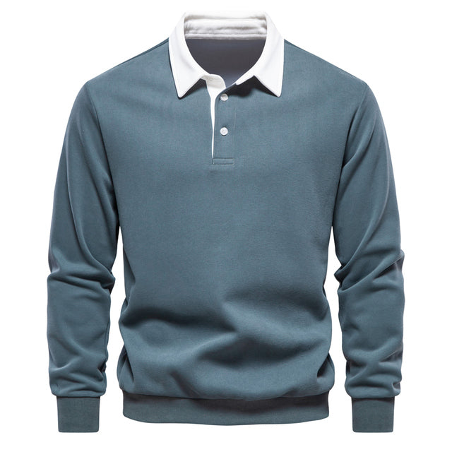 Hugo Jersey Polo para Hombre – Suéter Elegante de Manga Larga Transpirable