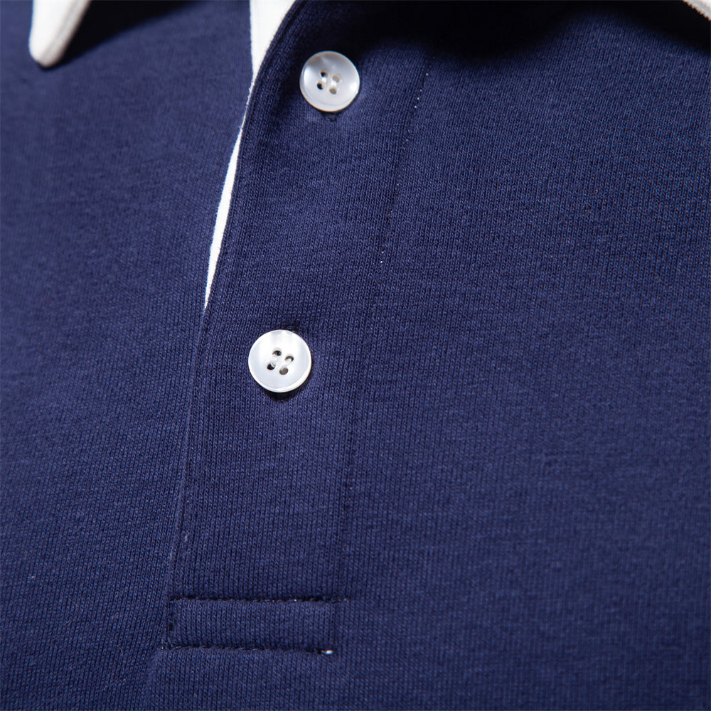 Hugo Jersey Polo para Hombre – Suéter Elegante de Manga Larga Transpirable