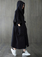 Camila Trench pour femme – Manteau long élégant avec capuche pour les jours de pluie