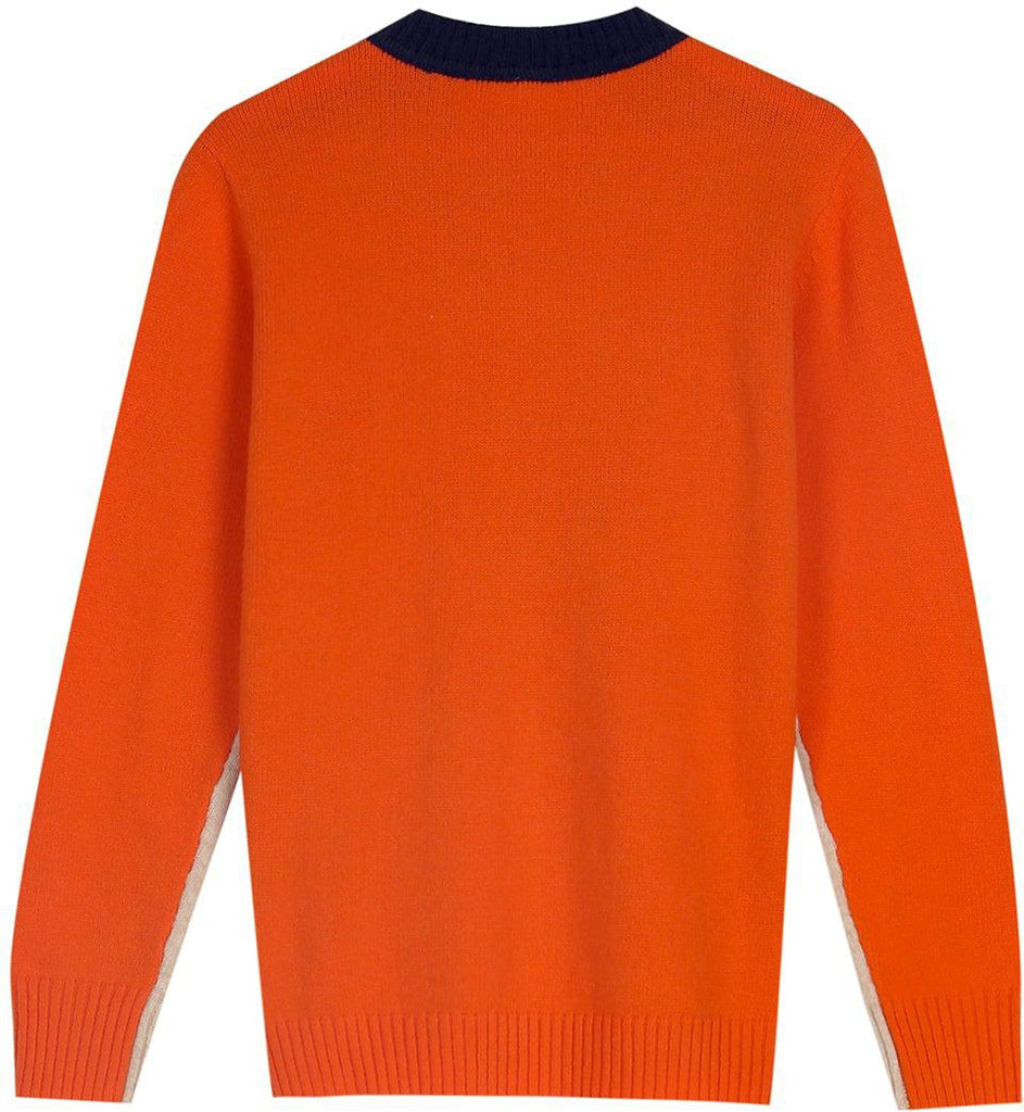 Véronique Jersey para Mujer – Suéter Color Block Elegante de Algodón Chic