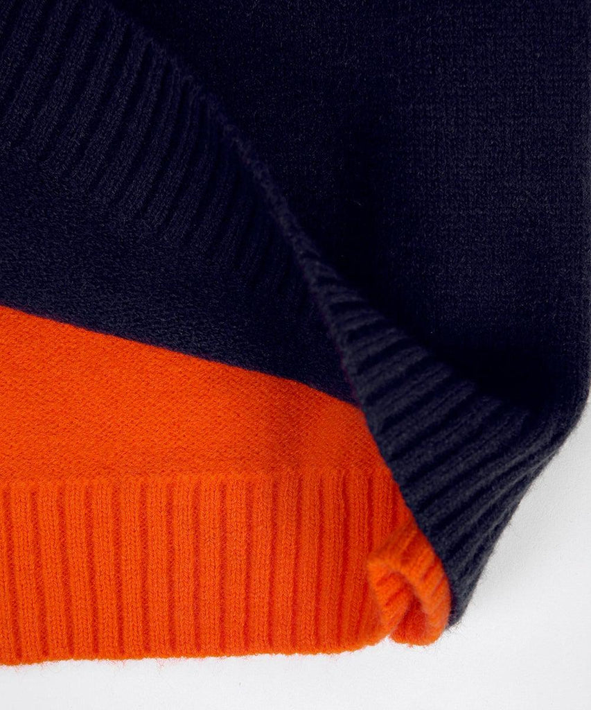 Véronique Jersey para Mujer – Suéter Color Block Elegante de Algodón Chic