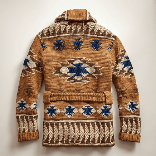 Arman Cárdigan Jacquard para Hombre – Chaqueta Punto Western Elegante