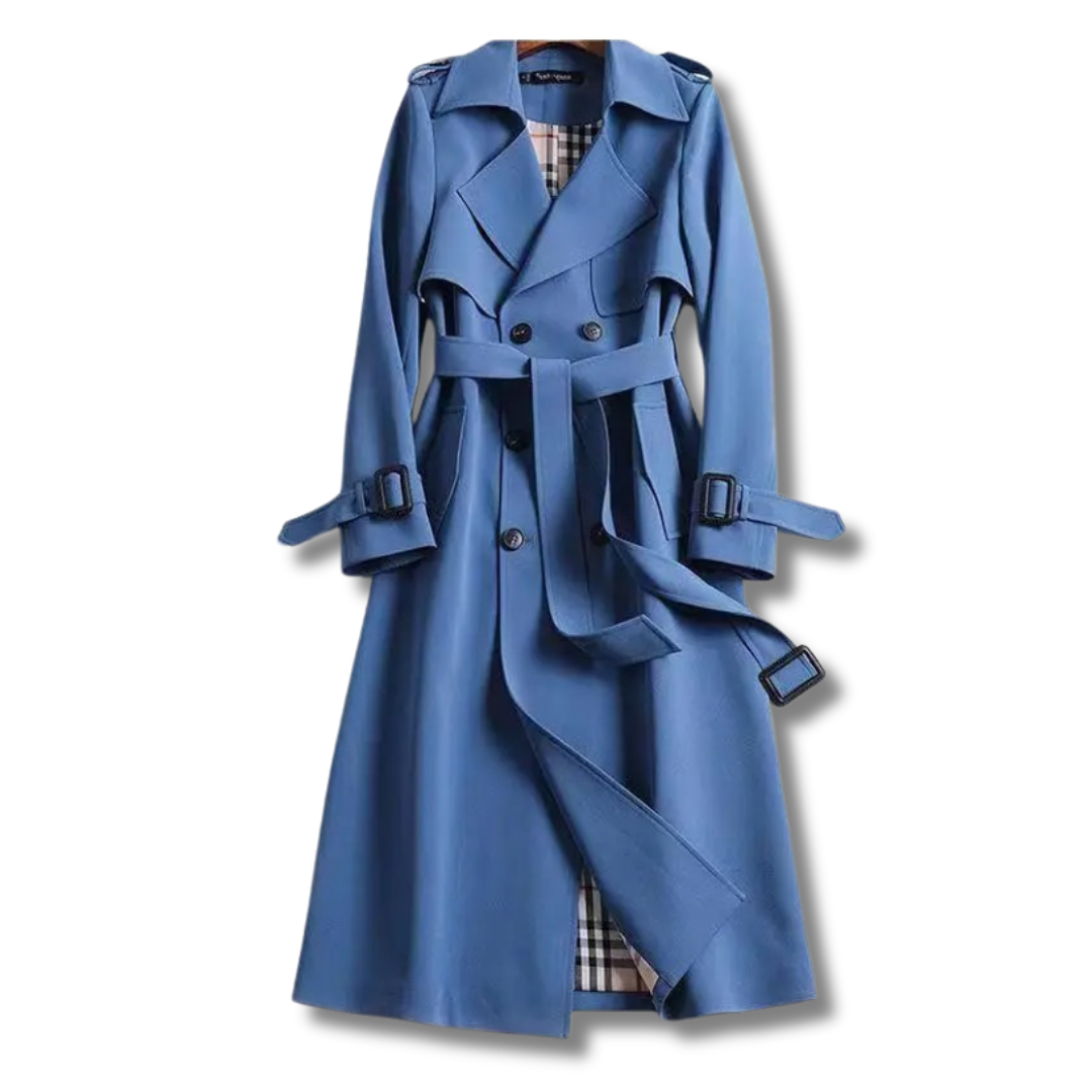 Victoria Trench para Mujer – Abrigo Largo Elegante y Versátil para Entretiempo