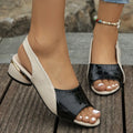 Flora Sandales à talons pour femme – Sandales élégantes à carreaux décontractées chic