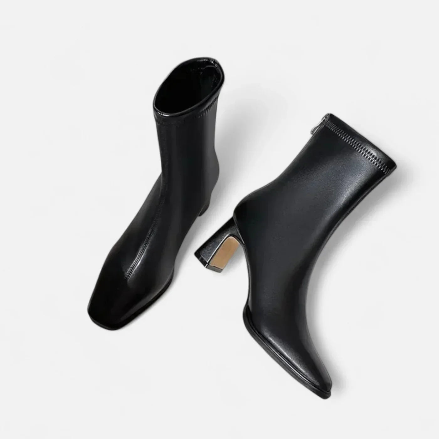 Madison Botines para Mujer – Botas Vintage Punta Cuadrada Invierno Chic