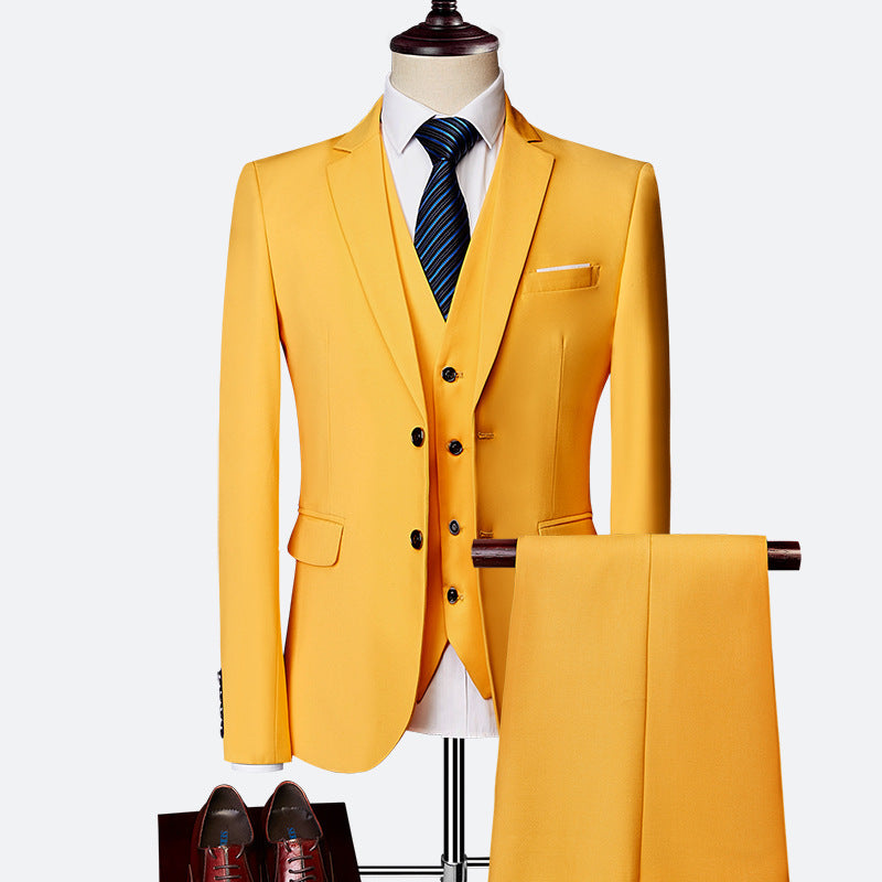 Adrián Traje para Hombre de 3 Piezas – Slim Fit Elegante y Transpirable para Bodas