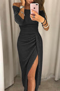 Feliza Vestito Midi da Donna – Vestito Elegante con Paillettes e Brillante Chic