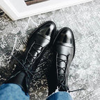 Zuriel Bottines en cuir pour femme – Bottines élégantes à talon confortable chic