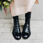 Zuriel Bottines en cuir pour femme – Bottines élégantes à talon confortable chic