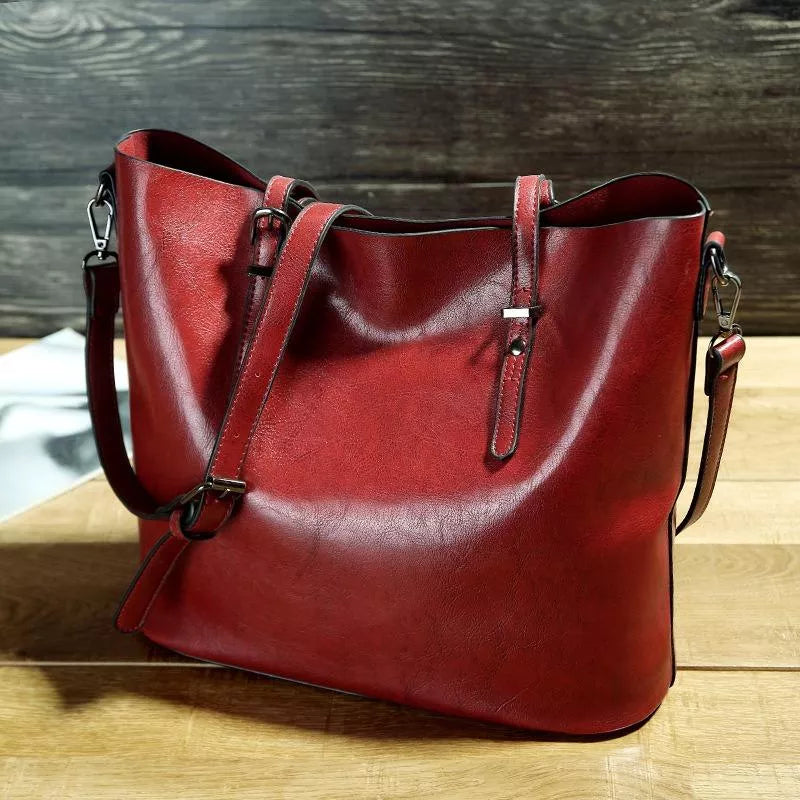 Nicole Bolso de Cuero para Mujer – Bolso Vintage Elegante Bandolera Chic