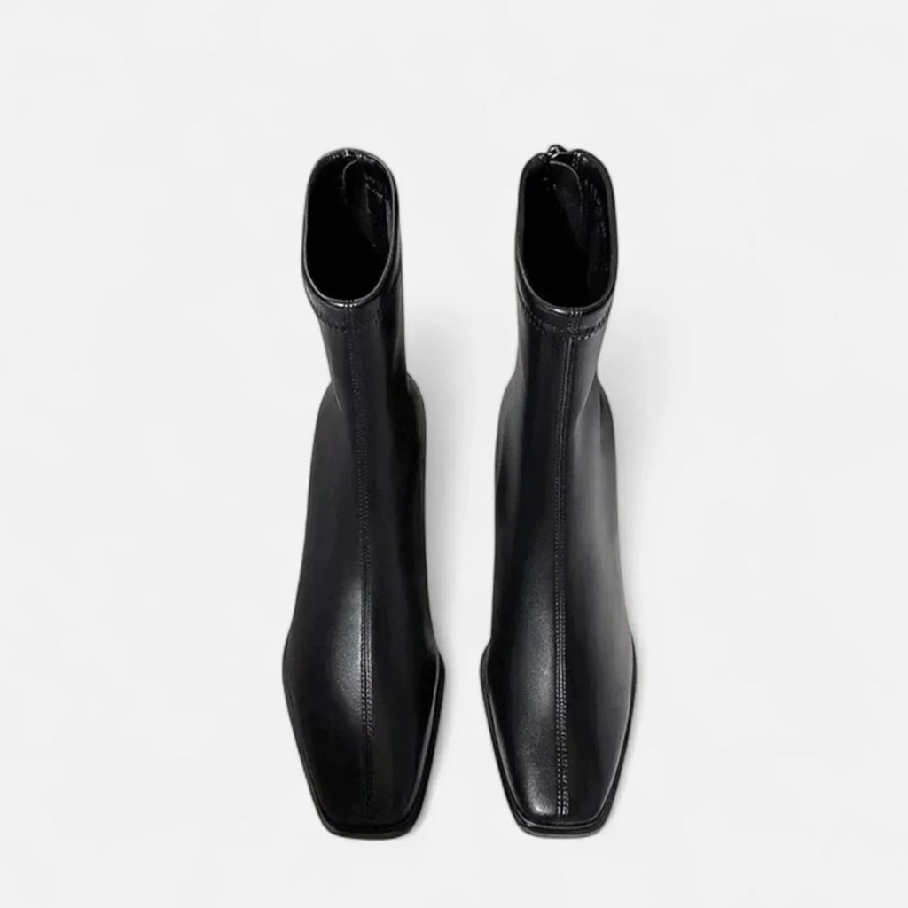 Madison Botines para Mujer – Botas Vintage Punta Cuadrada Invierno Chic