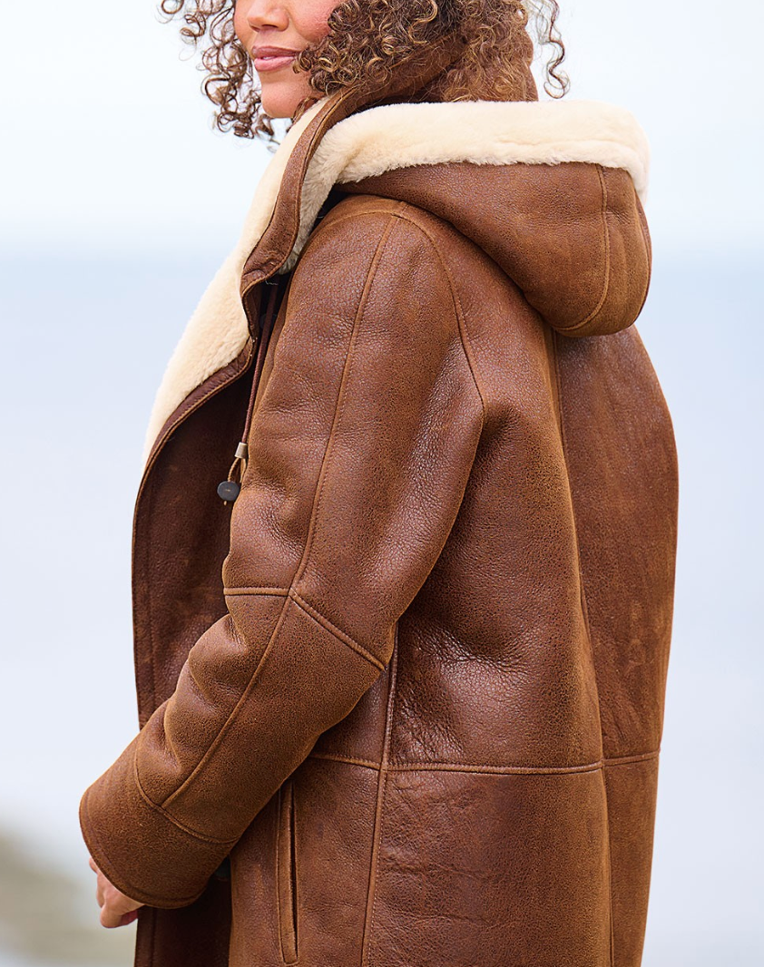 Leia Abrigo con Capucha para Mujer – Chaqueta de Invierno Cálida y Casual