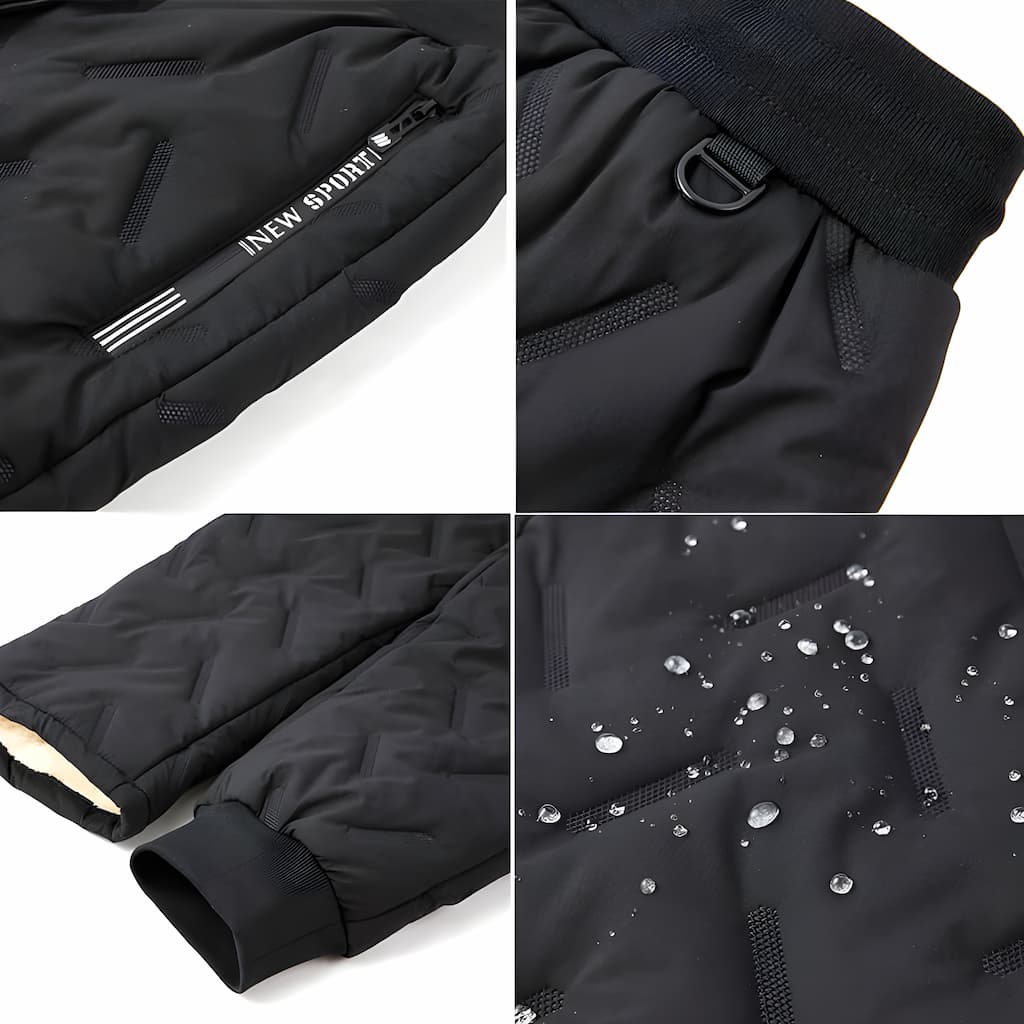 Olivia Pantalón Térmico Mujer – Jogger Impermeable con Forro Polar y Bolsillos con Cremallera