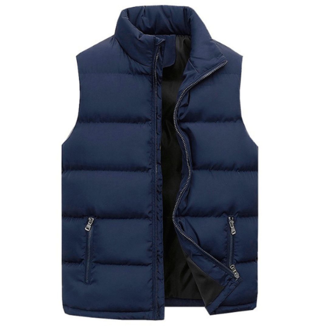 Ethan Chaleco Hombre – Chaleco Acolchado Impermeable y Ligero con Cuello Alto