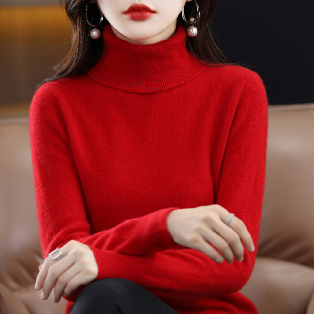 Emma Maglione dolcevita da donna – 100% cashmere premium elegante e morbido