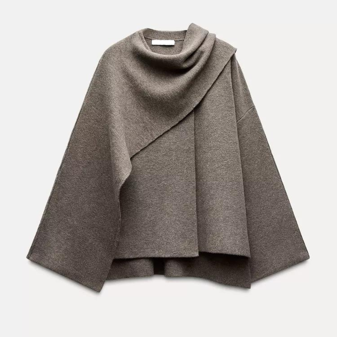 Poncho Fluido de Invierno para Mujer