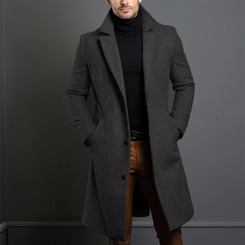 William Abrigo de Lana para Hombre – Chaqueta Elegante Clásica y Cálida Premium